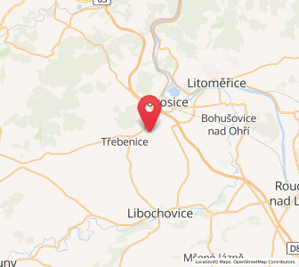 Map of Tschischkowitz, Ústecký kraj