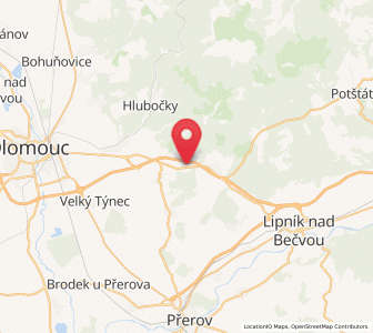 Map of Daskabát, Olomoucký