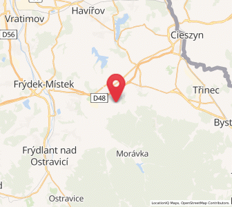 Map of Dobratice, Moravskoslezský