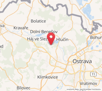 Map of Dobroslavice, Moravskoslezský