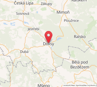 Map of Doksy, Liberecký kraj