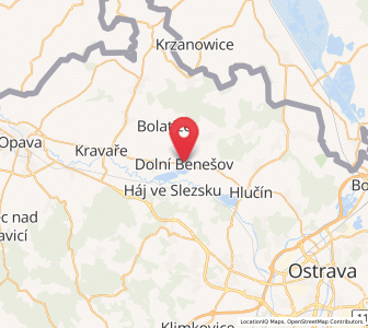 Map of Dolní Benešov, Moravskoslezský