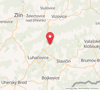 Map of Dolní Lhota, Zlín