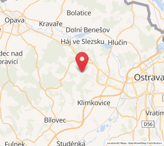 Map of Dolní Lhota, Moravskoslezský