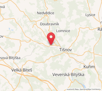 Map of Dolní Loućky, South Moravian