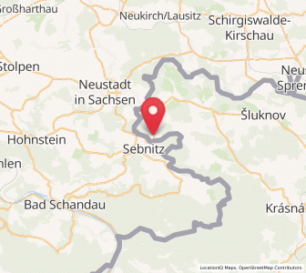 Map of Dolní Poustevna, Ústecký kraj