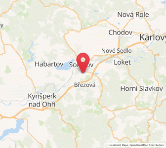 Map of Dolní Rychnov, Karlovarský kraj