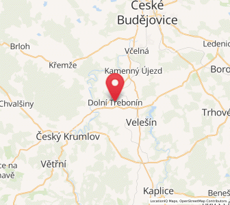 Map of Dolní Třebonín, Jihočeský kraj