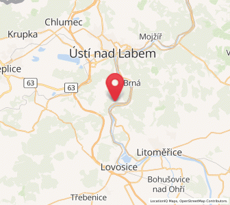 Map of Dolní Zálezly, Ústecký kraj
