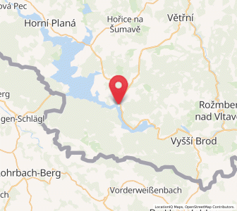 Map of Friedberg in Böhmen, Jihočeský kraj