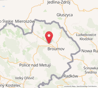 Map of Hauptmannsdorf, Královéhradecký kraj
