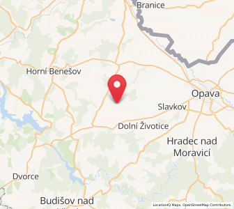 Map of Hlavnice, Moravskoslezský
