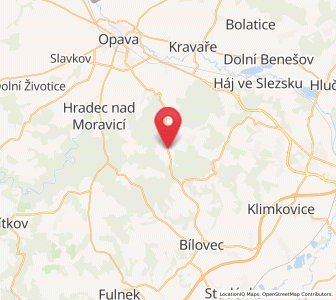 Map of Tiefengrund, Moravskoslezský