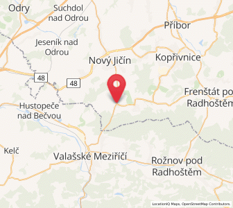 Map of Hotzendorf, Moravskoslezský