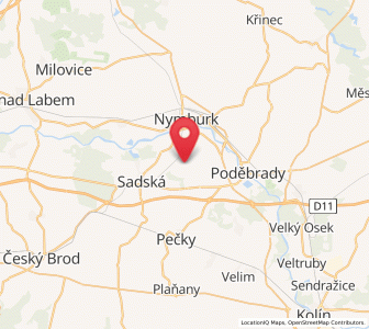 Map of Hořátev, Central Bohemia