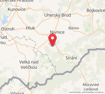 Map of Horní Němčí, Zlín