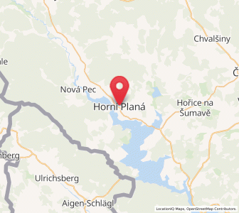 Map of Oberplan, Jihočeský kraj