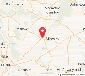 Map of Hostěradice, South Moravian