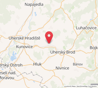 Map of Hradčovice, Zlín