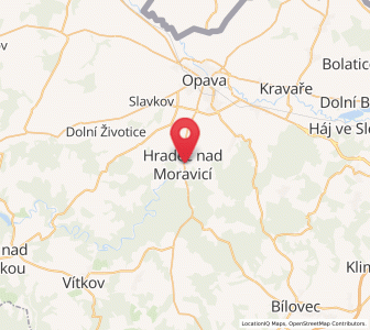 Map of Grätz, Moravskoslezský