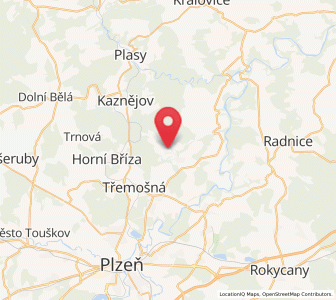 Map of Hromnice, Plzeň Region