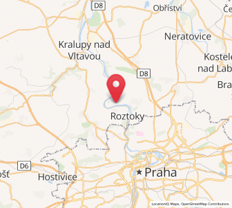 Map of Husinec, Central Bohemia