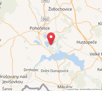 Map of Ivaň, South Moravian