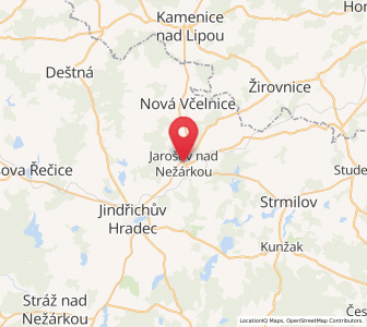 Map of Jarošov nad Nežárkou, Jihočeský kraj