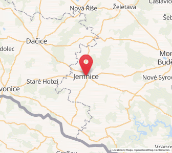 Map of Jamnitz, Vysočina