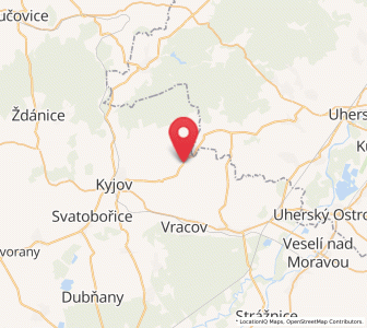 Map of Ježov, South Moravian