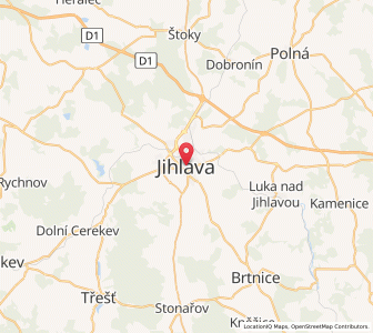 Map of Iglau, Vysočina