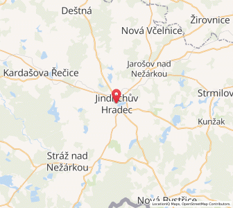 Map of Neuhaus, Jihočeský kraj