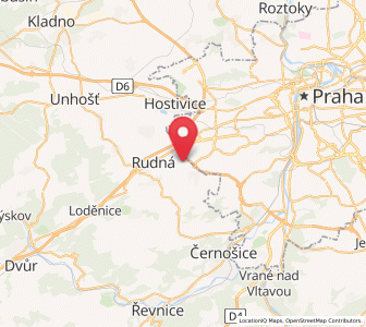 Map of Jinočany, Central Bohemia