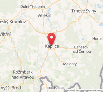 Map of Kaplitz, Jihočeský kraj