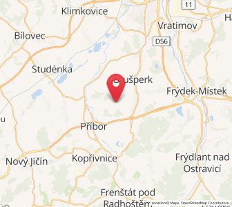 Map of Kaltendorf, Moravskoslezský