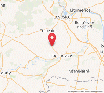 Map of Klapý, Ústecký kraj