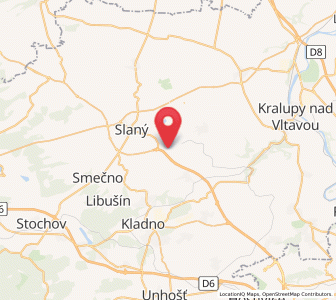 Map of Knovíz, Central Bohemia