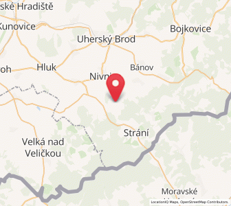 Map of Korytná, Zlín