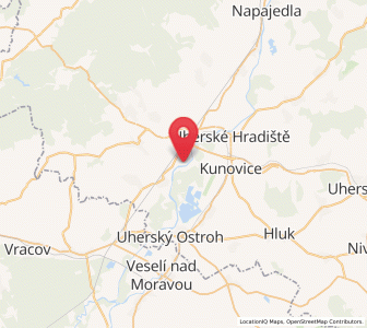 Map of Kostelany nad Moravou, Zlín