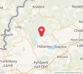 Map of Krajková, Karlovarský kraj