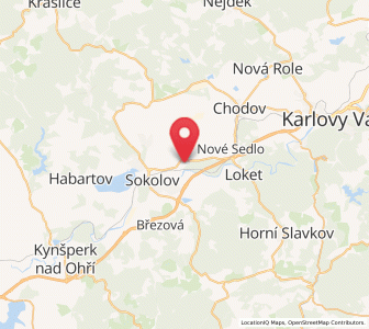 Map of Královské Poříčí, Karlovarský kraj