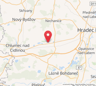 Map of Kratonohy, Královéhradecký kraj