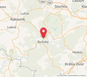 Map of Pürglitz, Central Bohemia