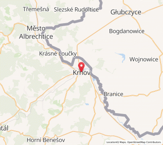 Map of Jägerndorf, Moravskoslezský