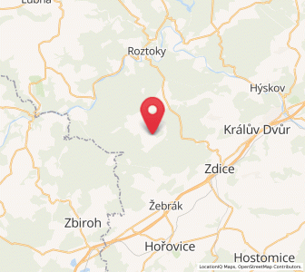 Map of Kublov, Central Bohemia
