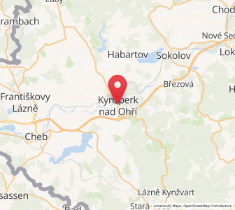 Map of Kynšperk nad Ohří, Karlovarský kraj