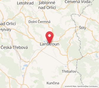 Map of Landskron/Schönhengstgau, Pardubický