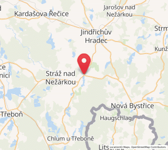 Map of Lásenice, Jihočeský kraj