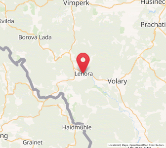 Map of Lenora, Jihočeský kraj