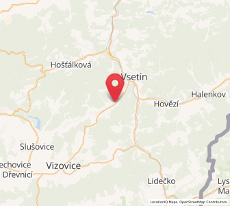 Map of Lhota u Vsetína, Zlín